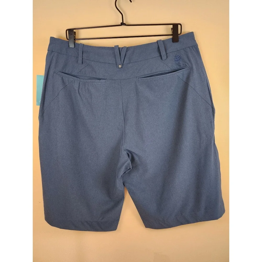 NWT Coolibar Mens 36 Shorts UPF 50+ Sun Protection Technical Utility Pockets New